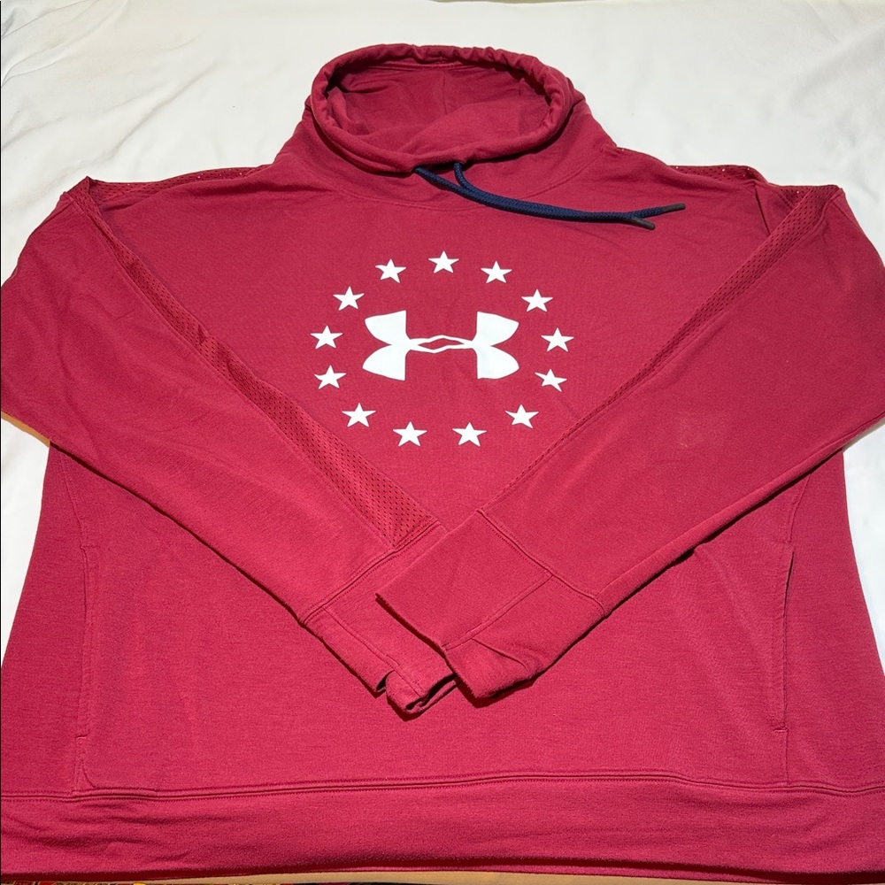 Under Armour Red Hoodie with Star Design